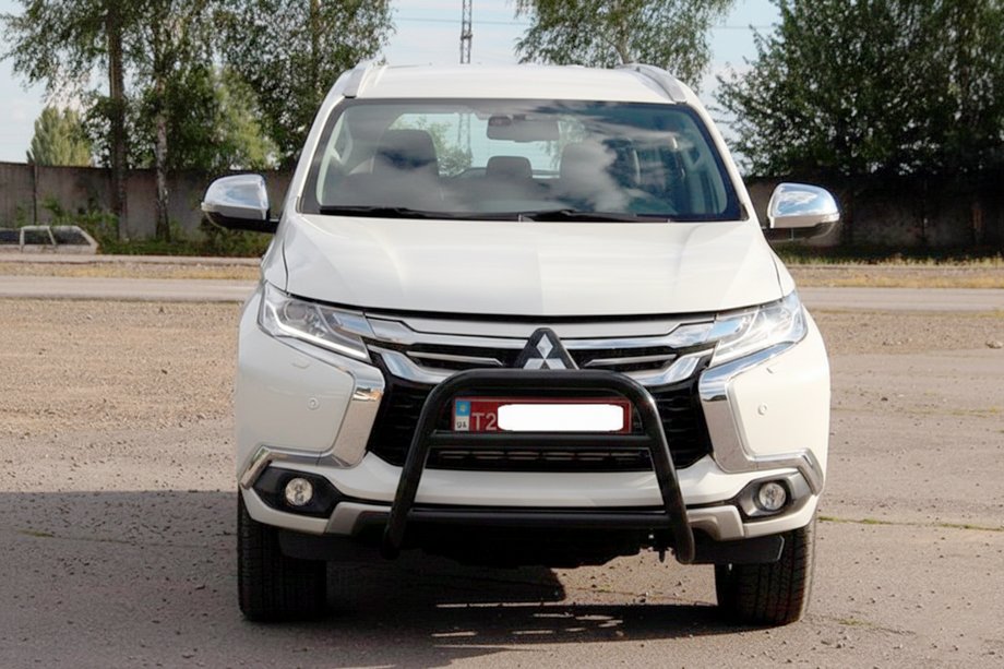 Mitsubishi Pajero Sport 2015– Bullbar WT022 Black (roestvrij staal) Image
