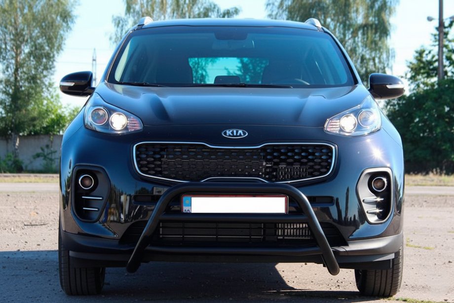 Kia Sportage 2015–2021 Bullbar WT023 Black (RVS) Image