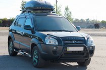 Hyundai Tucson JM 2004– Bullbar WT025 Black (RVS) foto 1