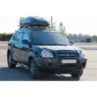 Bullbar WT025 Black (RVS) Hyundai Tucson JM 2004– foto 1