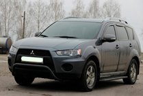 Mitsubishi Outlander 2006–2012 Bullbar WT007 Black (RVS) foto 4