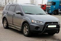 Mitsubishi Outlander 2006–2012 Bullbar WT007 Black (RVS) foto 1