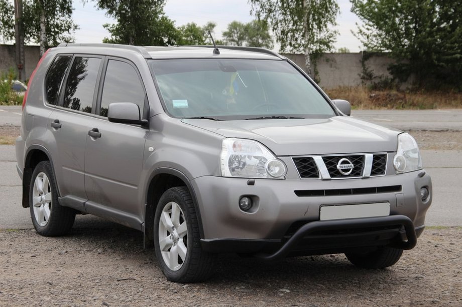 Nissan X-trail T31 2007–2014 Bullbar voorzijde WT007 Black (roestvrij staal) Image