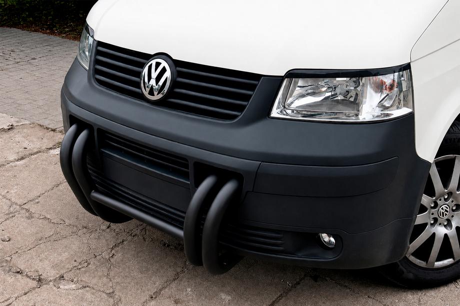 Volkswagen T5 Transporter 2003–2010 Bullbar ST006-03 Nizdri Black (RVS) Foto 2