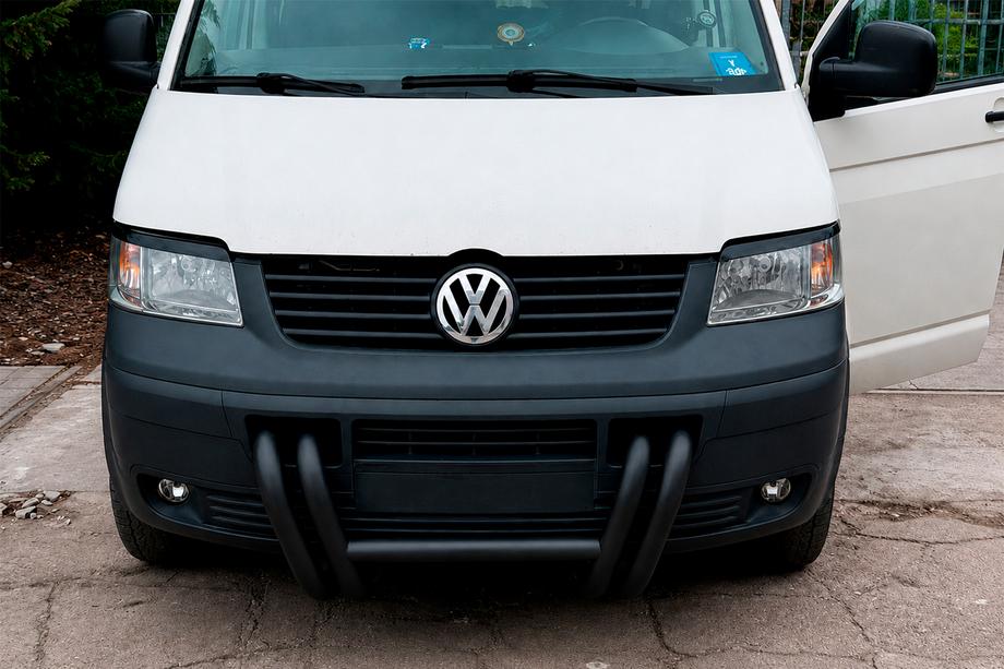 Volkswagen T5 Transporter 2003–2010 Bullbar ST006-03 Nizdri Black (RVS) Foto 4