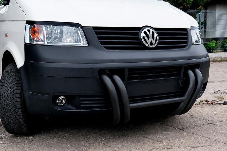 Volkswagen T5 Transporter 2003–2010 Bullbar ST006-03 Nizdri Black (RVS) Foto 1
