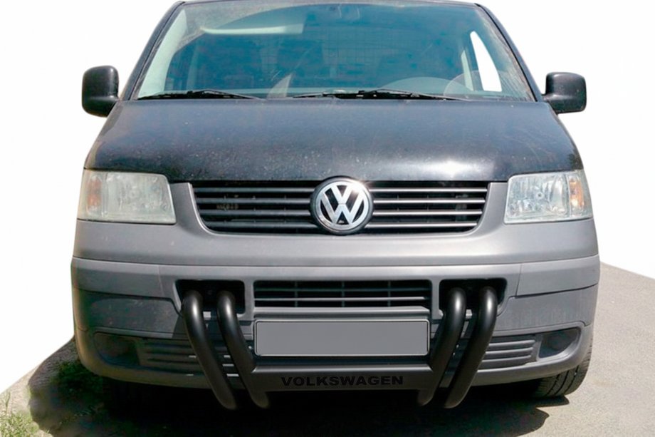 Volkswagen T5 Transporter 2003–2010 Bullbar ST006-04 Nizdri Black (RVS) Image