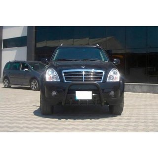 Bullbar QT006 Black (RVS) SsangYong Rexton I 2001–2017 foto 4