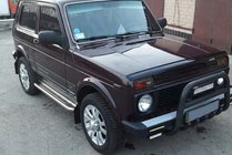 Lada Niva en Urban 1977– Bullbar QT006 Black (RVS) foto 1