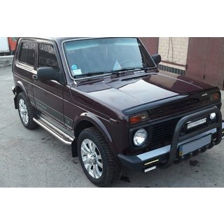 Bullbar QT006 Black (RVS) Lada Niva en Urban 1977– foto 1