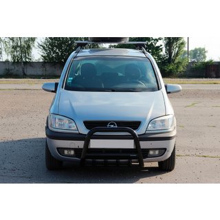 Bullbar QT006 Black (RVS) Opel Zafira A 1998–2005 foto 1