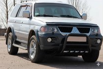 Mitsubishi Pajero Sport 1996–2007 Bullbar QT006 Black (RVS) foto 2