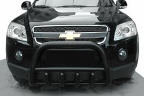 Chevrolet Captiva 2006–2019 Voorbullbar QT006 Black (RVS) foto 1
