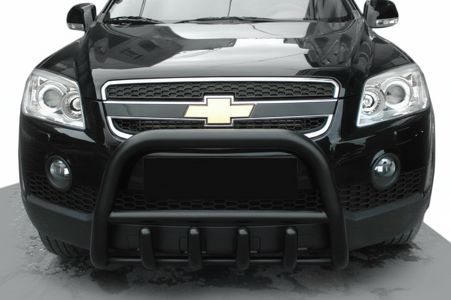 Chevrolet Captiva 2006–2019 Voorbullbar QT006 Black (RVS) Image