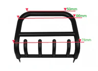 Land Rover Freelander II 2006–2014 Bullbar QT006 Black (RVS) foto 1