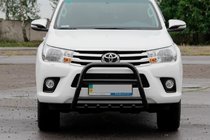 Toyota Hilux 2015– Bullbar QT006 Black (RVS) foto 1