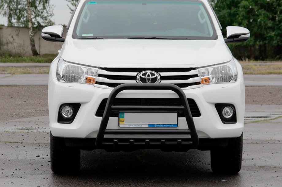Toyota Hilux 2015– Bullbar QT006 Black (RVS) Image