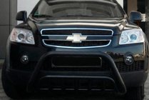 Chevrolet Captiva 2006–2019 Voor bullbar WT002 Black (roestvrij staal) foto 3
