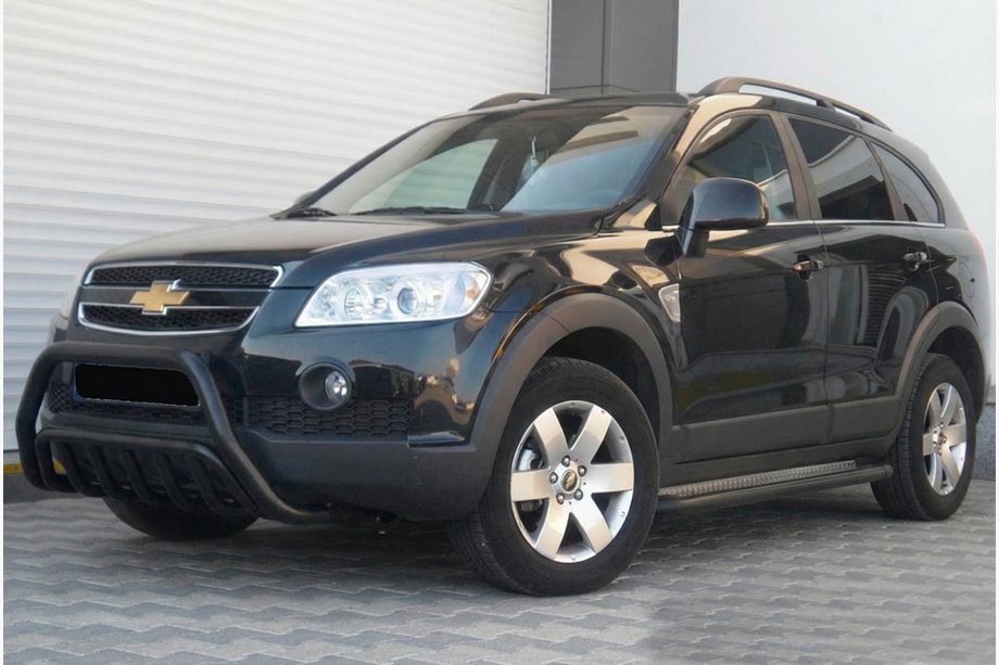 Chevrolet Captiva 2006–2019 Voor bullbar WT002 Black (roestvrij staal) Image