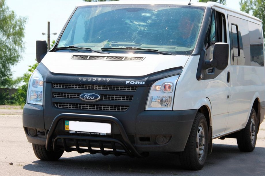 Ford Transit 2000–2014 Bullbar WT002 Black (2006-2014, roestvrij staal) Image