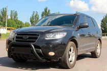 Hyundai Santa Fe 2 2006–2012 Bullbar WT002 Black (RVS) foto 1