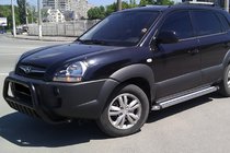 Hyundai Tucson JM 2004– Bullbar WT002 Black (RVS) foto 2