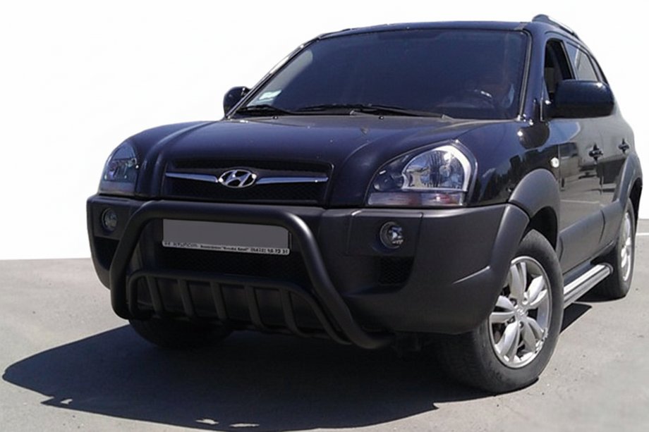 Hyundai Tucson JM 2004– Bullbar WT002 Black (RVS) Image