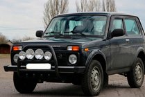 Lada Niva en Urban 1977– Bullbar QT007 Black (roestvrij staal) foto 4