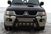 Mitsubishi Pajero Sport 1996–2007 Bullbar WT002 Black (roestvrij staal) foto 1