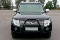Mitsubishi Pajero Wagon IV 2006–2021 Bullbar QT007 Black (roestvrij staal) foto 3