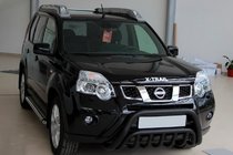 Nissan X-trail T31 2007–2014 Frontbeschermbeugel WT002 Black (RVS) foto 1