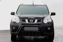 Nissan X-trail T31 2007–2014 Frontbeschermbeugel WT002 Black (RVS) foto 2