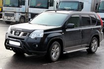 Nissan X-trail T31 2007–2014 Frontbeschermbeugel WT002 Black (RVS) foto 3