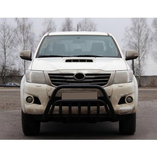 Bullbar WT002 Black (RVS) Toyota Hilux 2006–2015 foto 1
