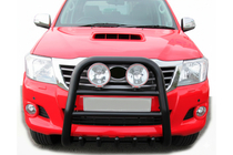 Toyota Hilux 2006–2015 Bullbar QT007 Black (roestvrij staal) foto 3