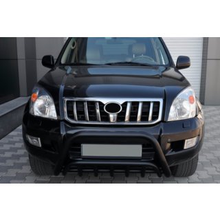 Lage bullbar WT002 Black (RVS) Toyota Land Cruiser Prado 120 2002–2009 foto 1