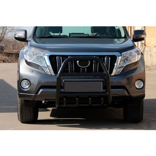 Bullbar QT007 Black (roestvrij staal) Toyota Land Cruiser Prado 150 2009–2023 foto 1