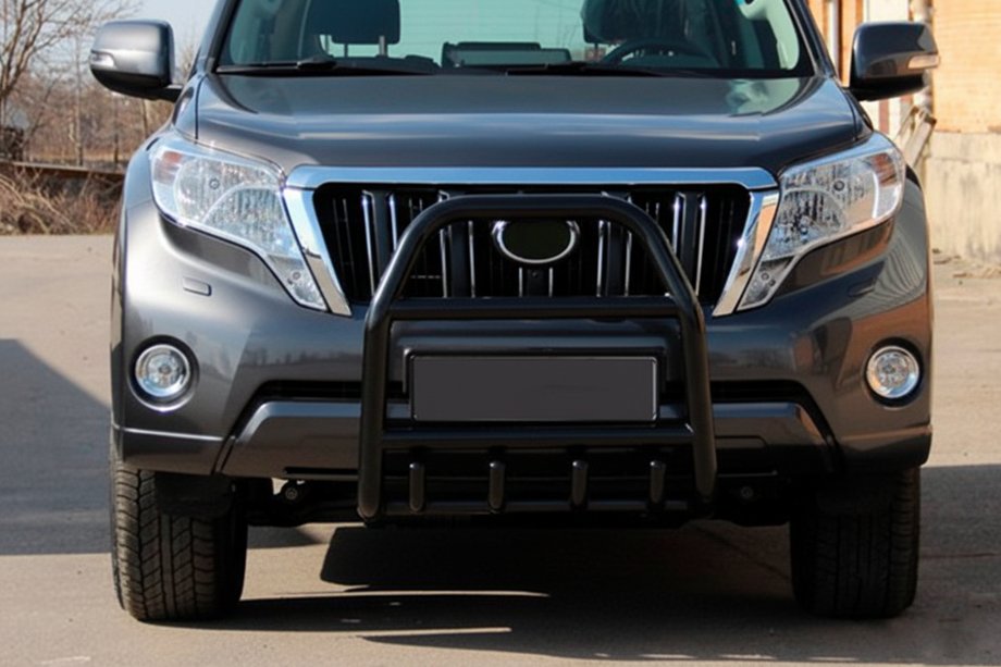 Toyota Land Cruiser Prado 150 2009–2023 Bullbar QT007 Black (roestvrij staal) Foto 1