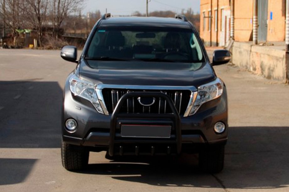 Toyota Land Cruiser Prado 150 2009–2023 Bullbar QT007 Black (roestvrij staal) Foto 3