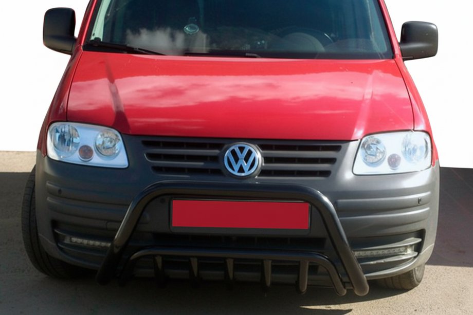 Volkswagen Caddy 2004–2010 Bullbar WT002 Black (roestvrij staal) Image