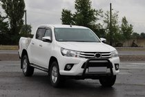 Toyota Hilux 2015– Frontbeschermbeugel QT008 Black (RVS) foto 1