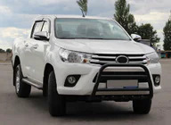 Toyota Hilux 2015– Voorbullbar WT010 Black (RVS) foto 1