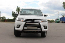 Toyota Hilux 2015– Voorbullbar WT010 Black (RVS) foto 2