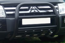 Mitsubishi Pajero Wagon IV 2006–2021 Bullbar QT011 Black (RVS) foto 3