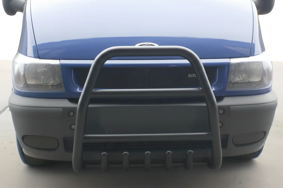 Ford Transit 2000–2014 Bullbar QT007 Black (2000-2006, roestvrij staal) Image