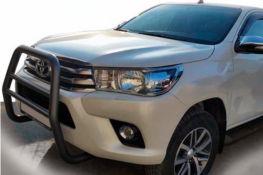 Toyota Hilux 2015– Bullbar QT007 Black (RVS) Image