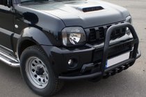 Suzuki Jimny 1998–2018 Bullbar QT007-Exclusive Black (met opschrift, RVS) foto 4