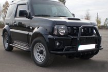 Suzuki Jimny 1998–2018 Bullbar QT007-Exclusive Black (met opschrift, RVS) foto 5