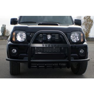 Bullbar QT007-Exclusive Black (met opschrift, RVS) Suzuki Jimny 1998–2018 foto 2