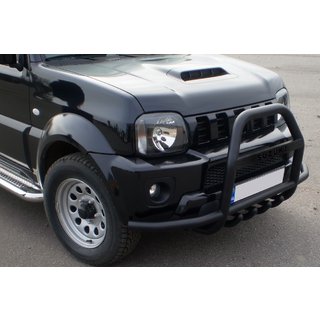 Bullbar QT007-Exclusive Black (met opschrift, RVS) Suzuki Jimny 1998–2018 foto 4